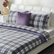 FLANNEL CHECKS Set așternut 4 piese, 200x220cm