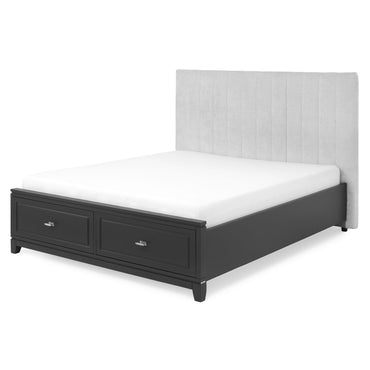 JACKSON Pat tapițat, 160x200cm, somieră și 2 sertare incluse