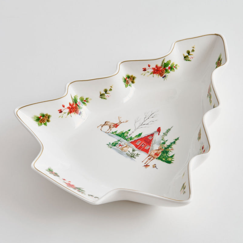 WONDERLAND Platou servire, porțelan, L.26cm