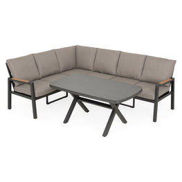 TREINTA Set mobilier terasă/grădină, colțar și masă