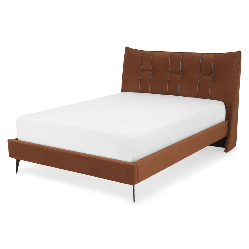 LARWIN Pat tapițat, 140x200cm, somieră inclusă