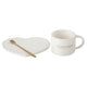 HEART Set ceașcă și farfurioară, ceramică, 420ml
