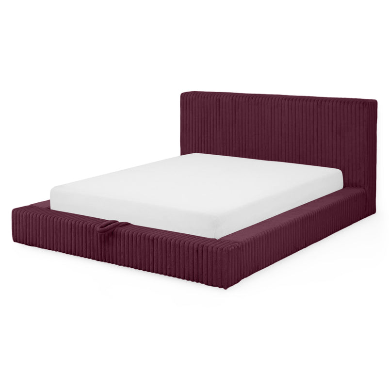 NORDEND Pat tapițat, 160x200cm, somieră rabatabilă și ladă incluse