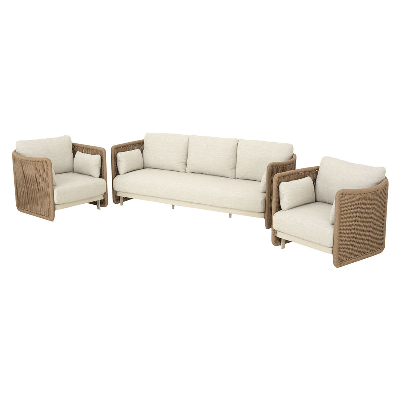 CATALINA Set mobilier terasă/grădină, canapea, 2 fotolii