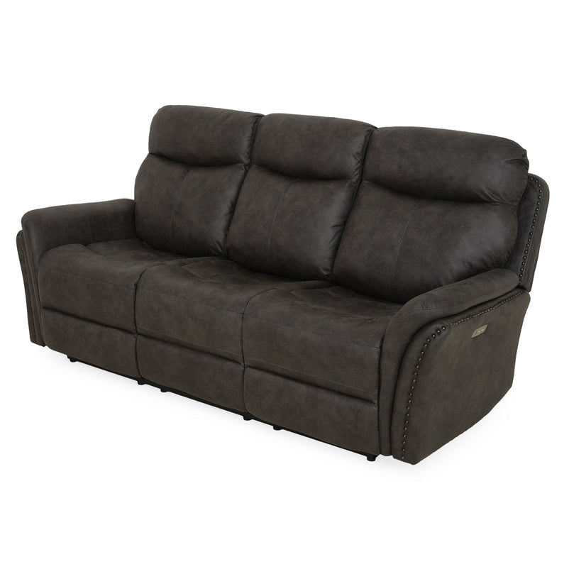 CROWSON Canapea 3 locuri, reclinere electrice, stofă