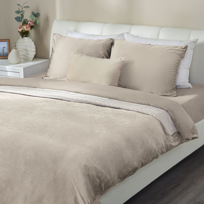 UNI VELVET Set așternut 4 piese, 200x220cm