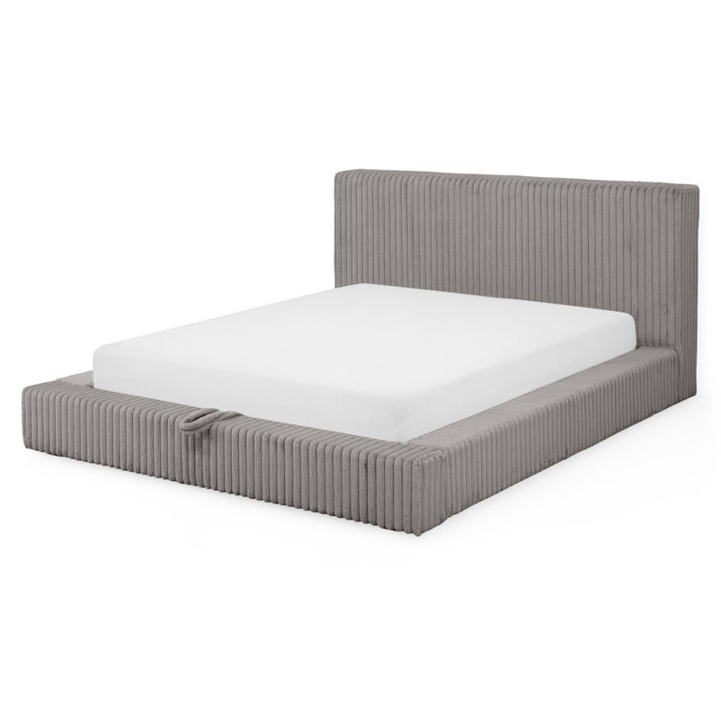 NORDEND Pat tapițat, 160x200cm, somieră rabatabilă și ladă incluse