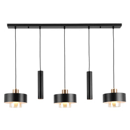 RONCO Lustră 3x40W E27+2x7W GU10