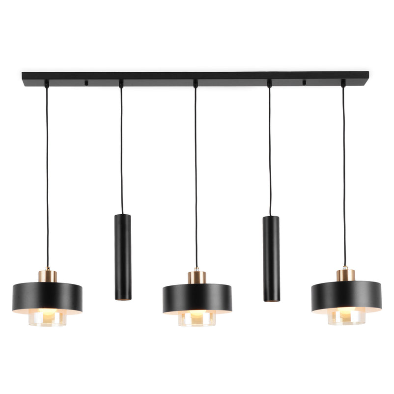 RONCO Lustră 3x40W E27+2x7W GU10