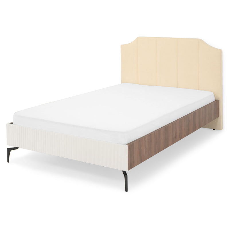 WAVE NOCE Pat copii, tapițat, 120x200cm, somieră inclusă