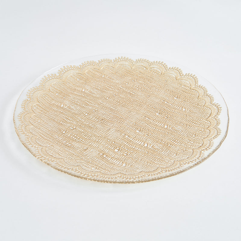 DREAM Platou, sticlă, D.33cm