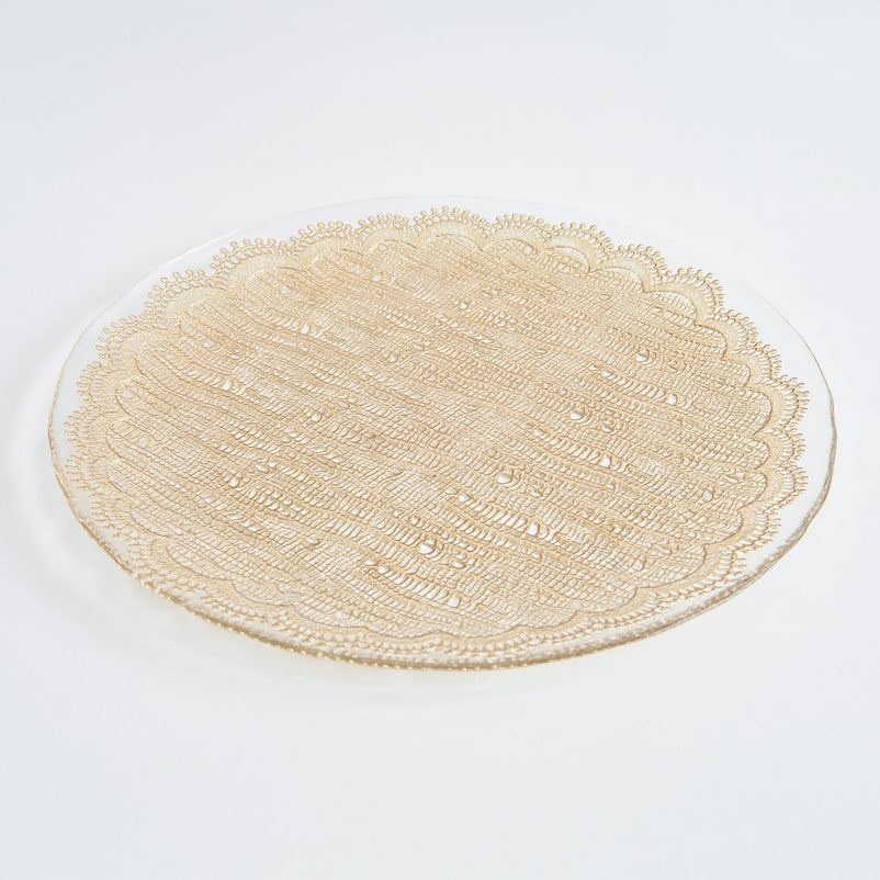 DREAM Platou, sticlă, D.33cm