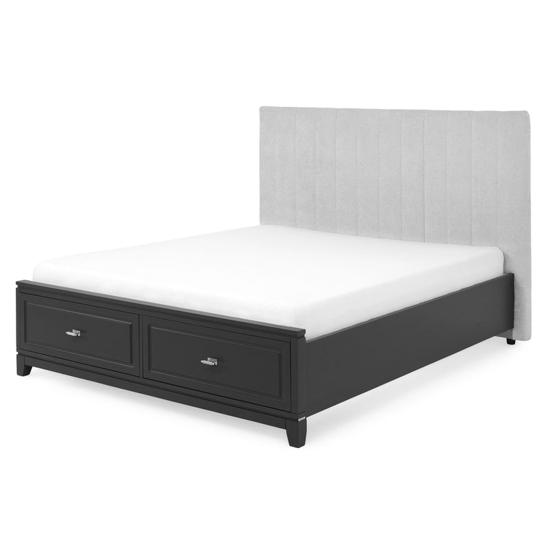 JACKSON Pat tapițat, 180x200cm, somieră și 2 sertare incluse