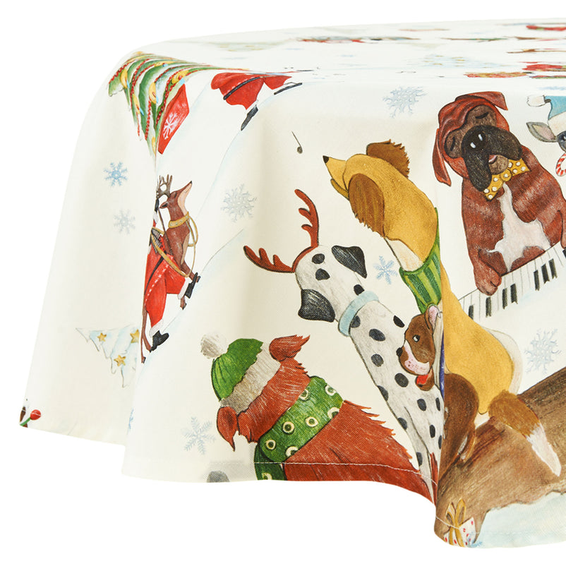 JINGLE WOOF Față de masă, D.170cm