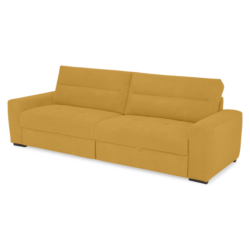 WIDE Canapea extensibilă, 4 locuri, stofă