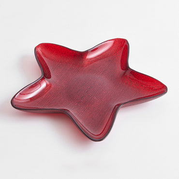 STAR Platou servire, sticlă, D.30cm