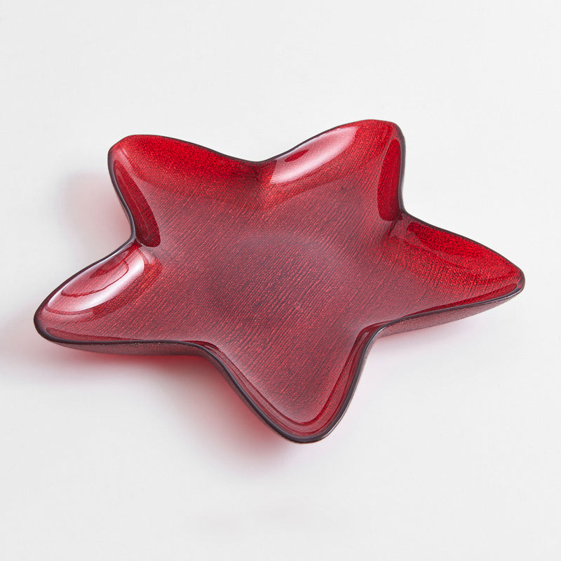 STAR Platou servire, sticlă, D.30cm