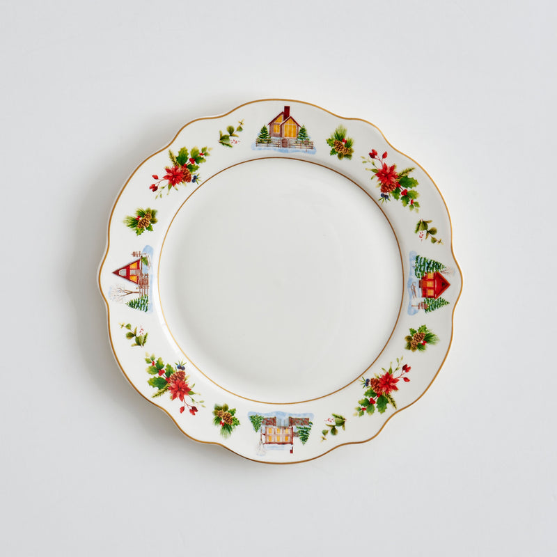 WONDERLAND Set 4 farfurii desert, porțelan, D.19cm