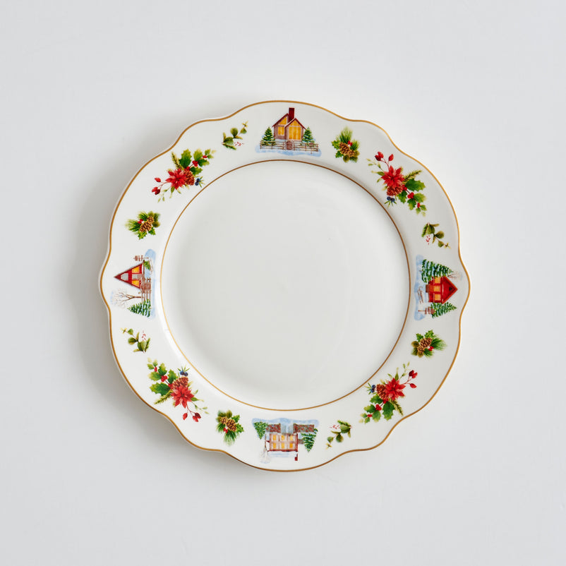 WONDERLAND Set 4 farfurii desert, porțelan, D.19cm