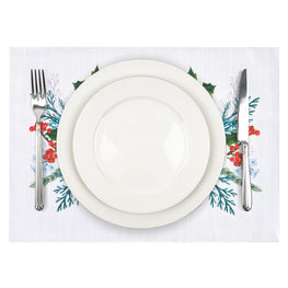 WINTER FLOWERS Set 6 suporturi farfurie