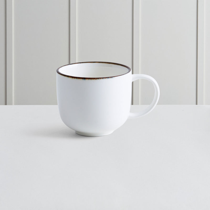 TUSCANY Set ceșcuță și farfurioară, porțelan, 210ml