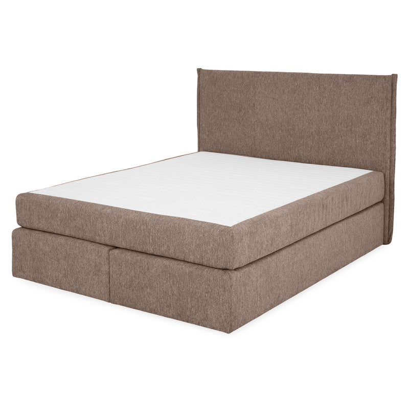 CARLINI Pat tapițat boxspring, 160x200cm, saltea inclusă