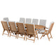 TROPICAL Set mobilier terasă/grădină, 10 scaune și masă