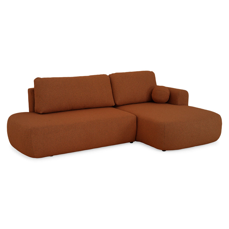 LAON Colțar extensibil, șezlong stânga/dreapta și ladă depozitare, stofă