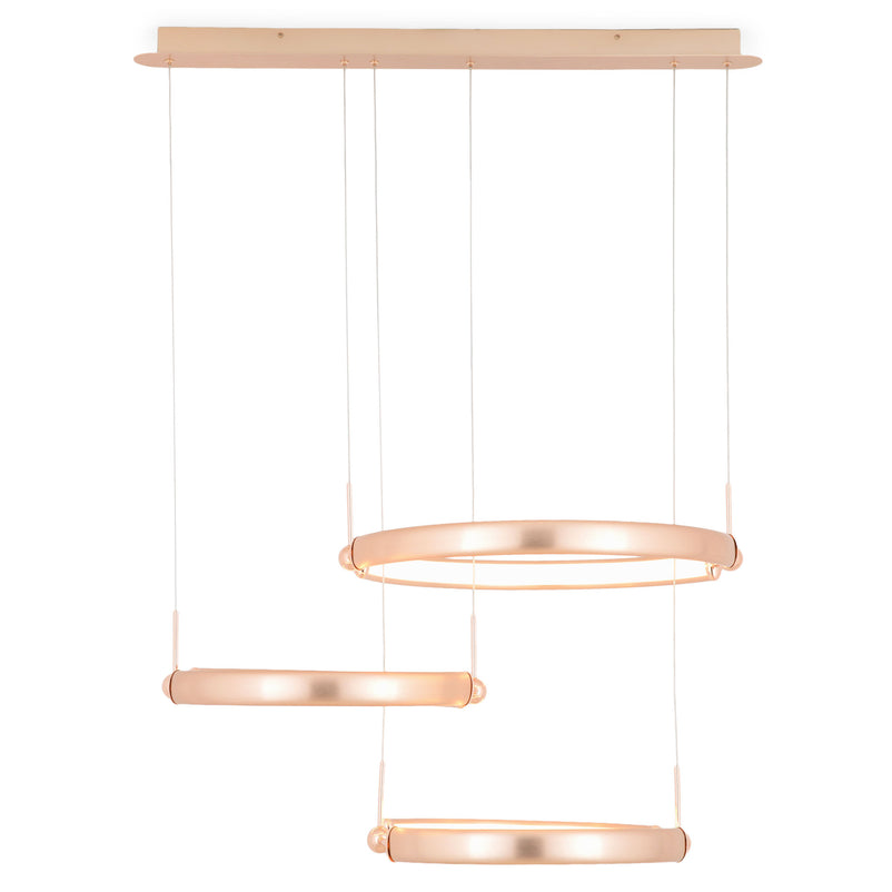 RINGS Lustră 74W LED