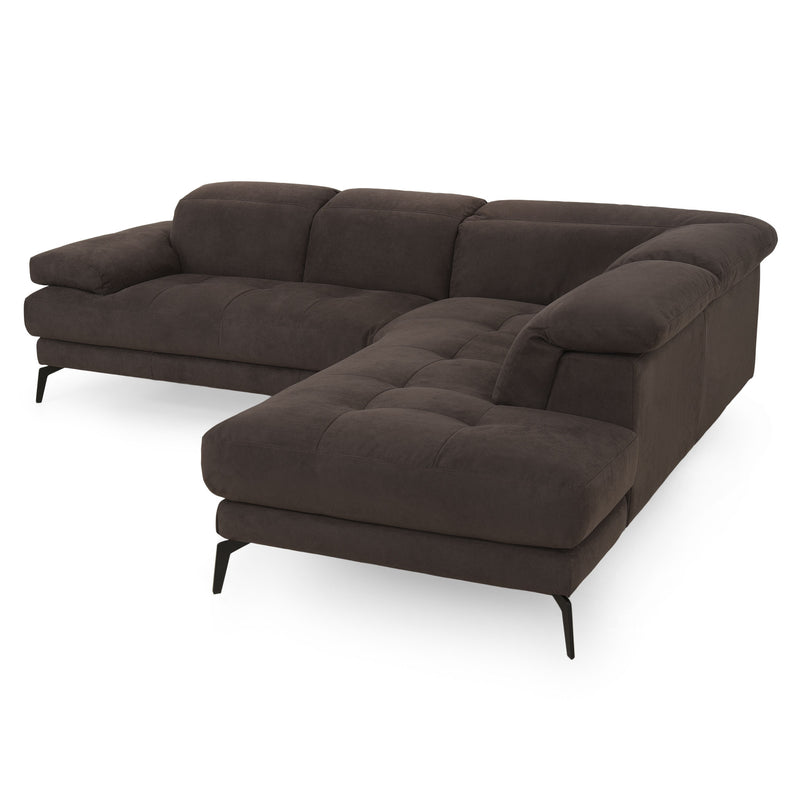 GARNER Colțar, șezlong dreapta, spătar și mecanism tetiere, stofă