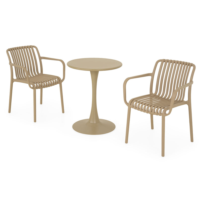PLEZURO/ALPINE Set mobilier terasă/grădină, 2 scaune și masă