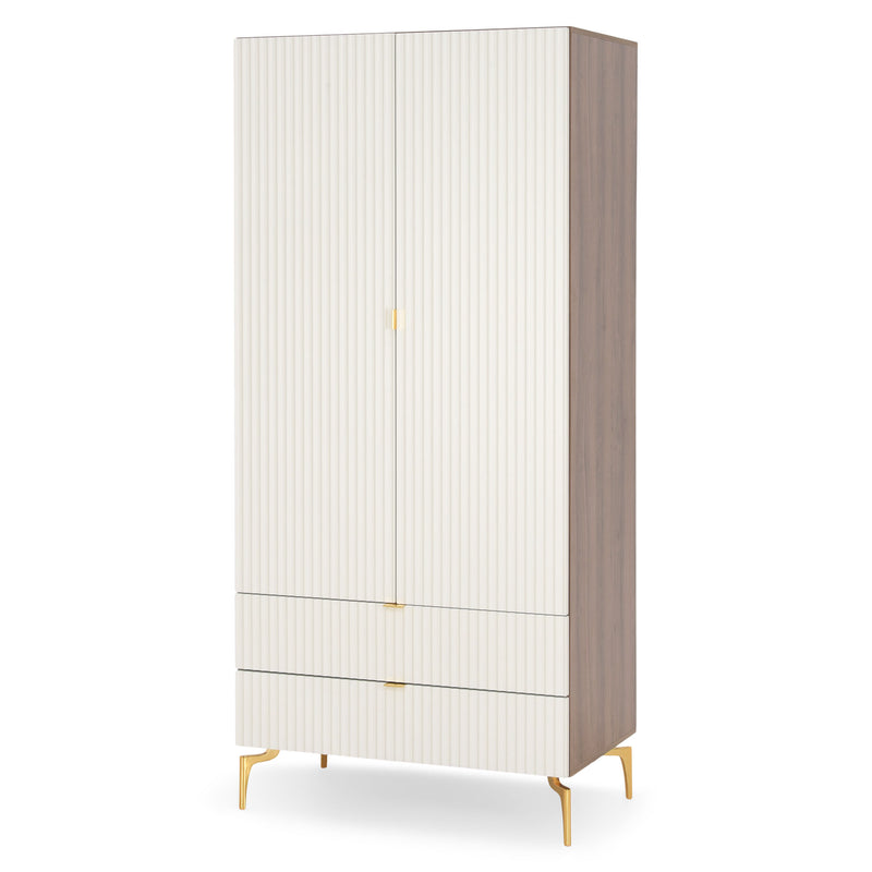 WAVE Dulap copii, 2 uși, 2 sertare