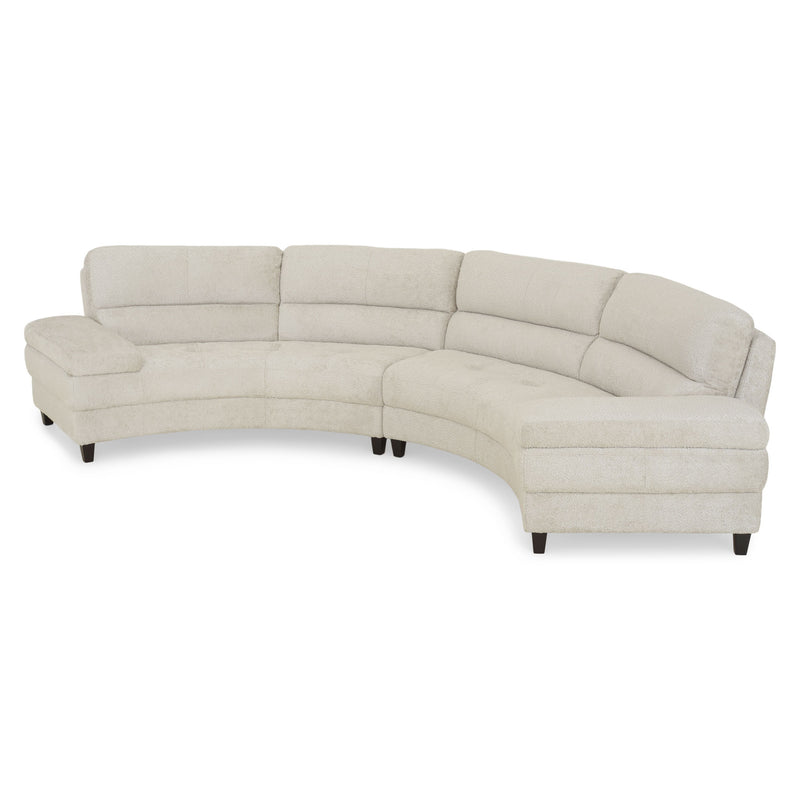 RODO Canapea semicerc cu brațe, stofă