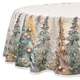 DECORATED TREES Față de masă, D.165cm