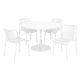 PLEZURO/ALPINE Set mobilier terasă/grădină, 4 scaune și masă