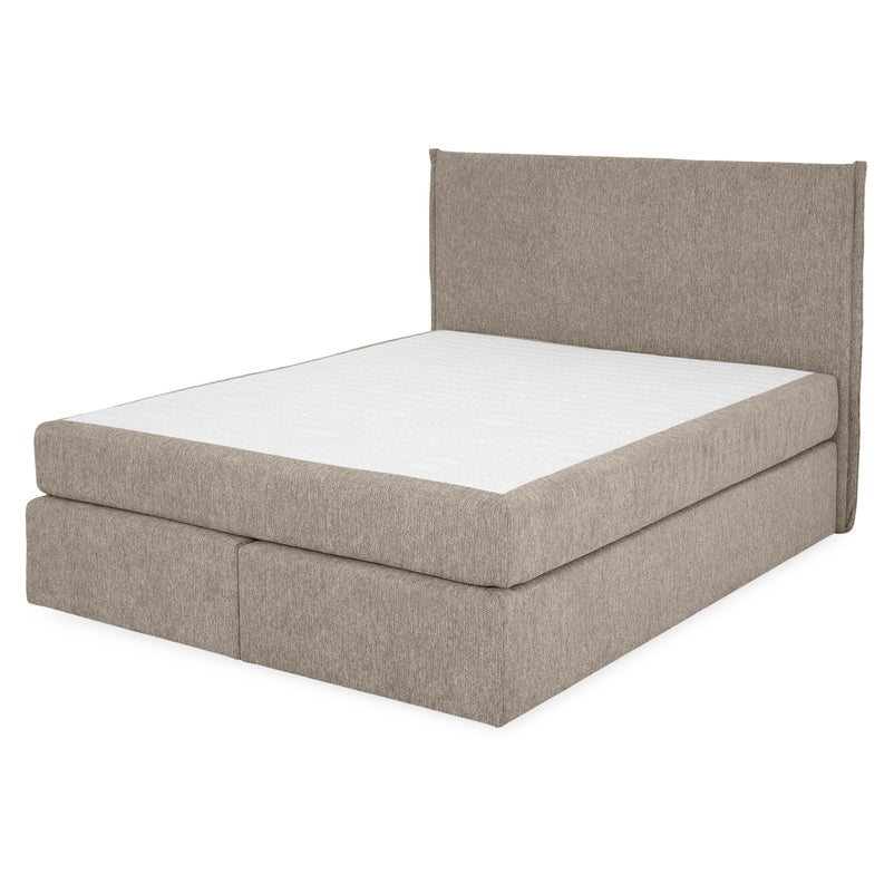 CARLINI Pat tapițat boxspring, 160x200cm, saltea inclusă