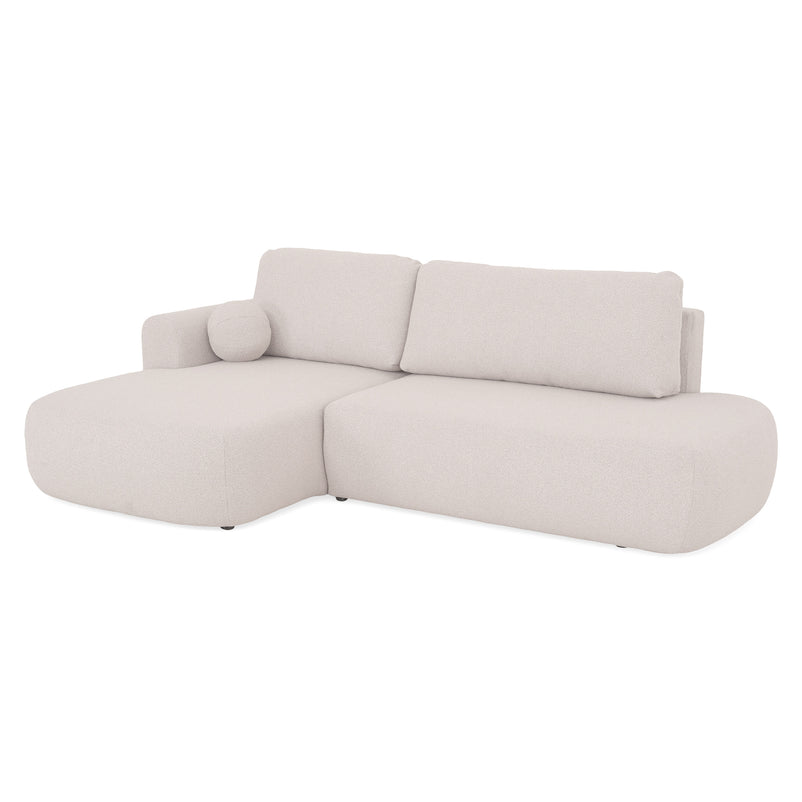 LAON Colțar extensibil, șezlong stânga/dreapta și ladă depozitare, stofă