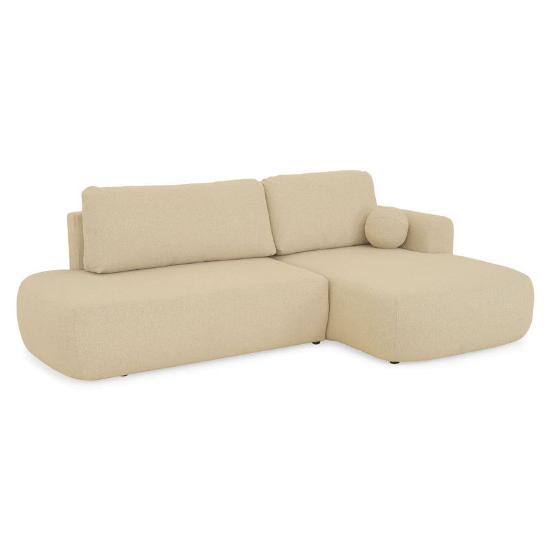 LAON Colțar extensibil, șezlong stânga/dreapta și ladă depozitare, stofă