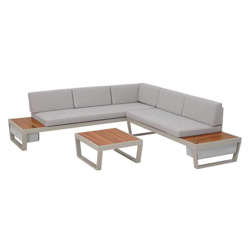 BARBICAN Set mobilier terasă/grădină, 2 canapele și măsuță