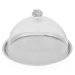 LENNOX Platou servire cu capac, inox, D.30.5cm