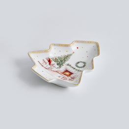 CHALET Platou servire, porțelan, L.19cm