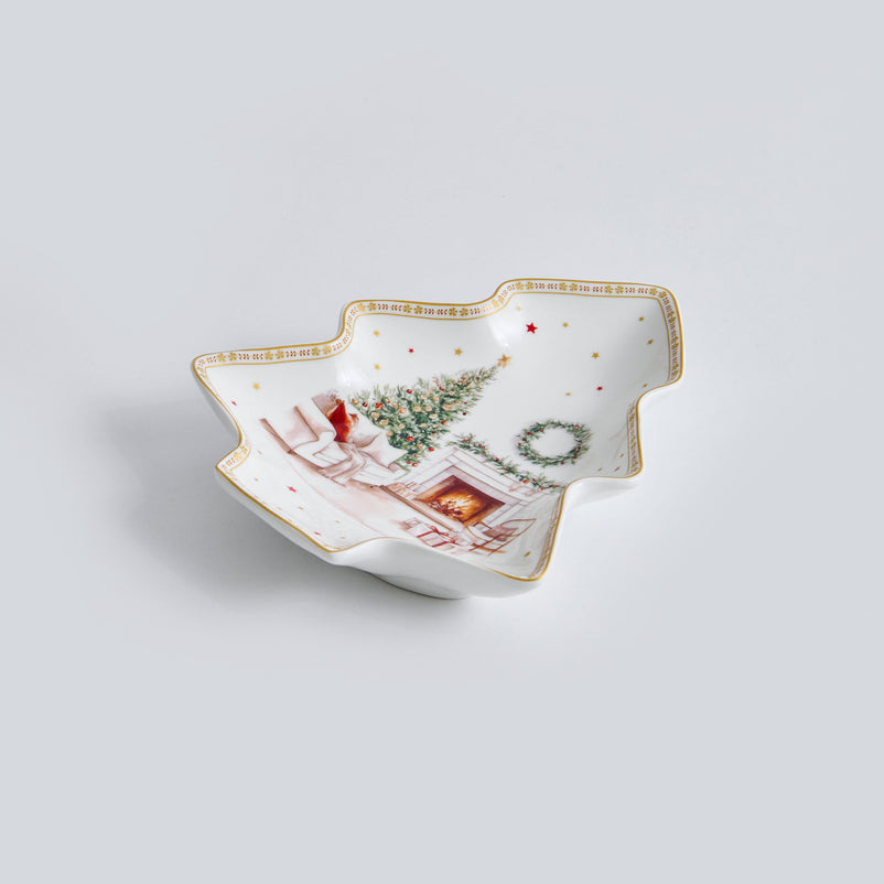 CHALET Platou servire, porțelan, L.19cm