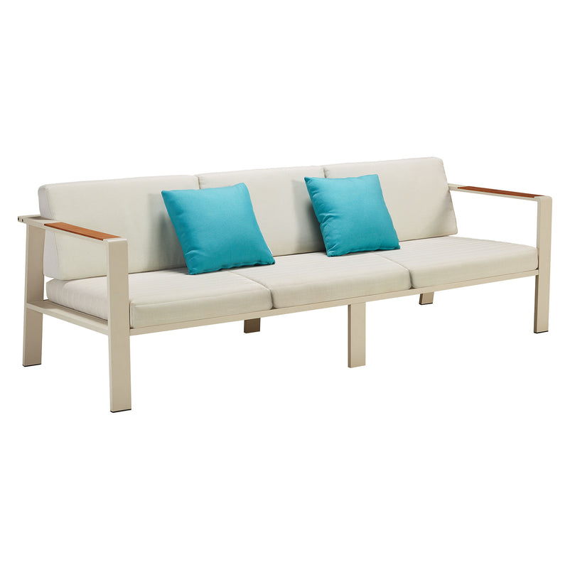 NOFI Set mobilier terasă/grădină, 2 fotolii, canapea și masă