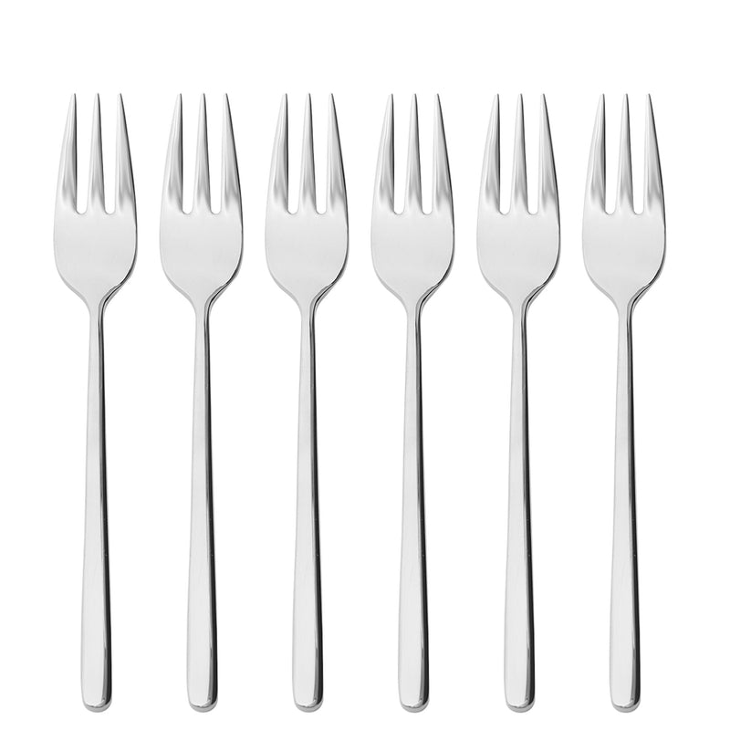 HERMES Set 6 furculițe pentru desert, inox