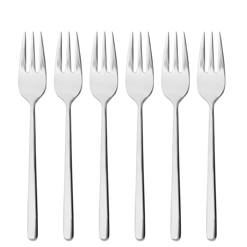HERMES Set 6 furculițe pentru desert, inox