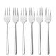 HERMES Set 6 furculițe pentru desert, inox