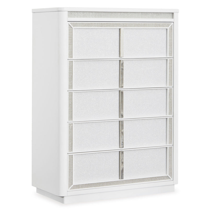 HOLLYWOOD Comodă 5 sertare, LED inclus