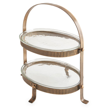 TONDA Platou servire, metal, L.39.5cm