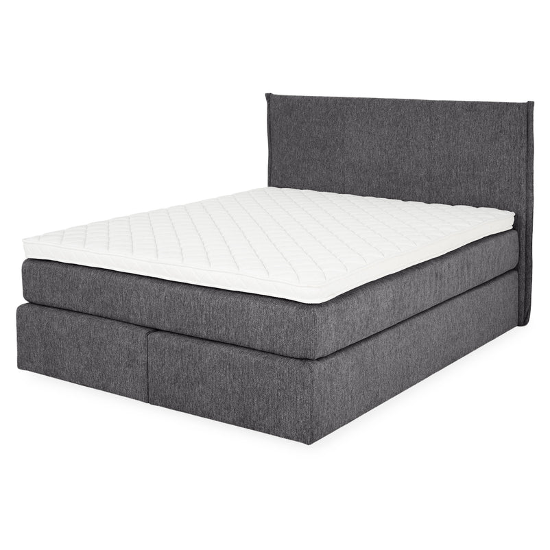 CARLINI Pat tapițat 160x200 cm, saltea și topper incluse