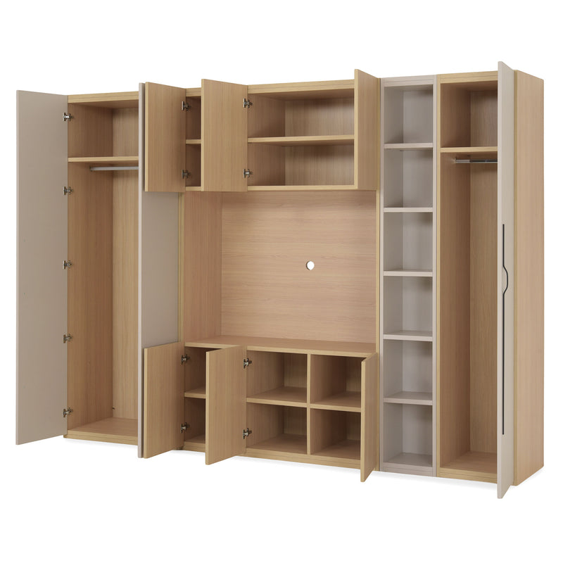 COMPACT Dressing 9 uși, spațiu TV